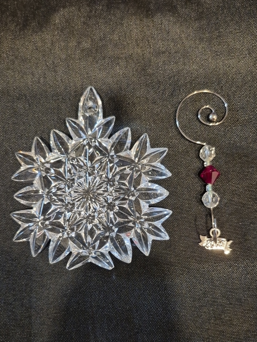 Waterford Crystal Snowflake  Ornament From 2005 Snow Crystals With Hanger